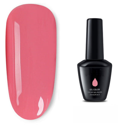 Gel nail polish 15ml bottle showing deep colour shade