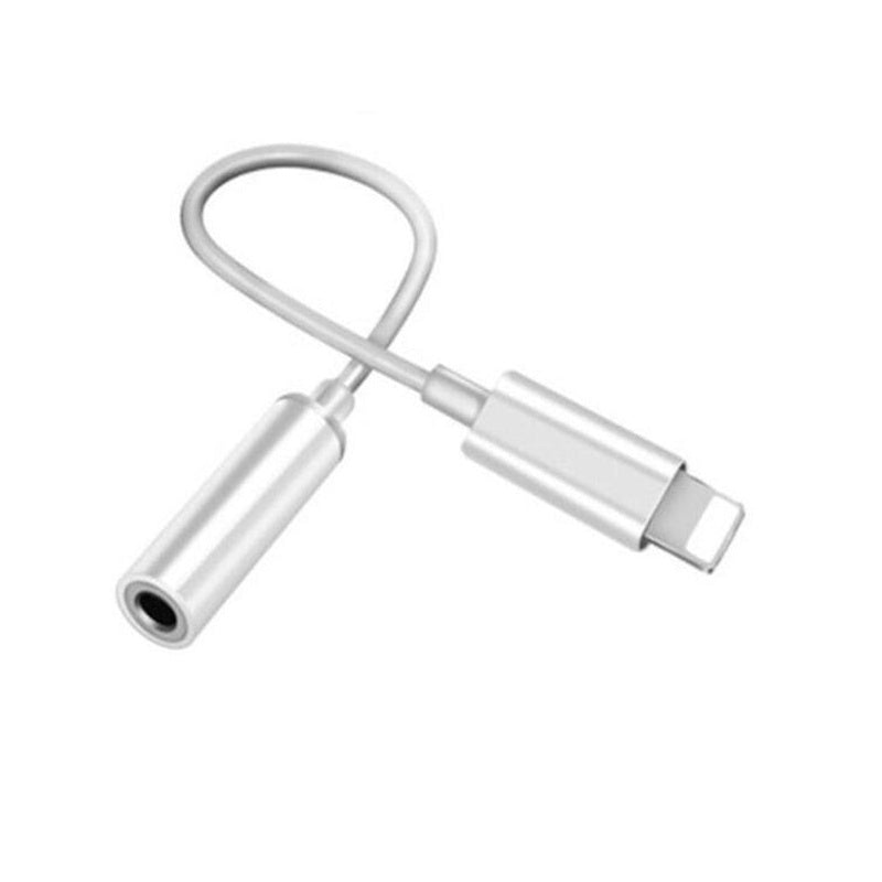 Lightning to 35mm headphone jack adapter showing front view