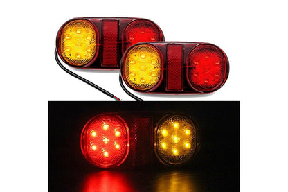 Side angle of LED trailer light highlighting slim ABS casing