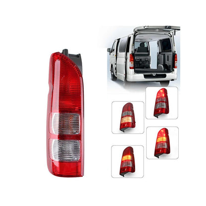 Toyota Hiace left tail light showing clear and red lens