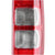 Right tail light rear brake lamp showing clear red lens