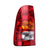 Toyota Hilux tail light left side red lens close up