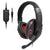 PS4 gaming headphones headset red wired with 40mm speaker unit