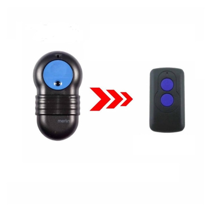 Merlin remote dip switch replacement showing front view