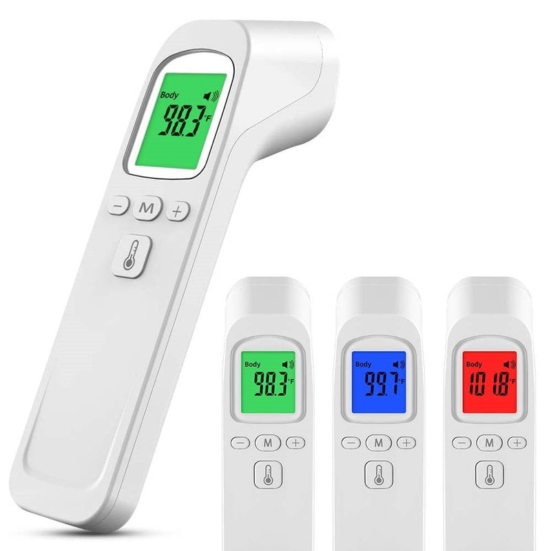 Forehead Thermometer side view showing slim white design