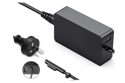 Close up of Surface Pro 3 4 5 charger power adapter