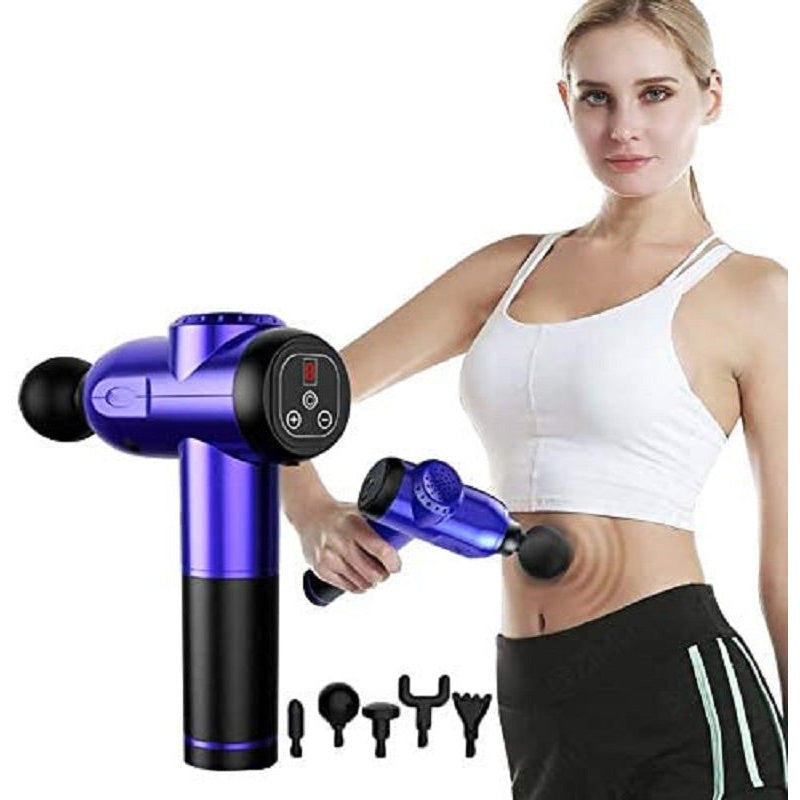 Deep tissue massager showing front view with touch screen control