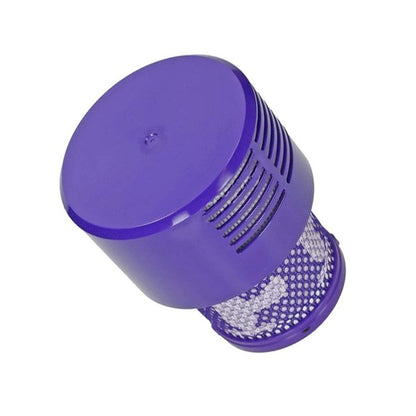 Dyson V10 filter showing white mesh material close up