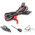 LED light bar wiring harness showing illuminated on off toggle switch