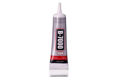 Close-up of Glue Adhesive B7000 transparent liquid consistency