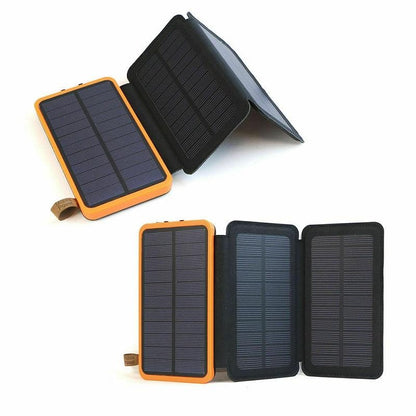 Solar power bank 20000mAh folded compact size in hand