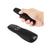 Wireless presenter laser pointer showing black plastic body