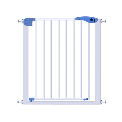 Baby safety gate blue colour showing full front view