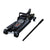 Trolley floor jack low profile black steel frame side view