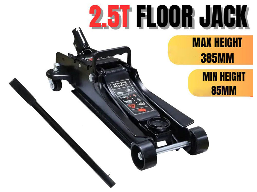 360 degree rotating handle on trolley floor jack