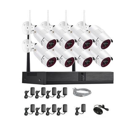 Security camera system 2MP wireless showing front view of camera