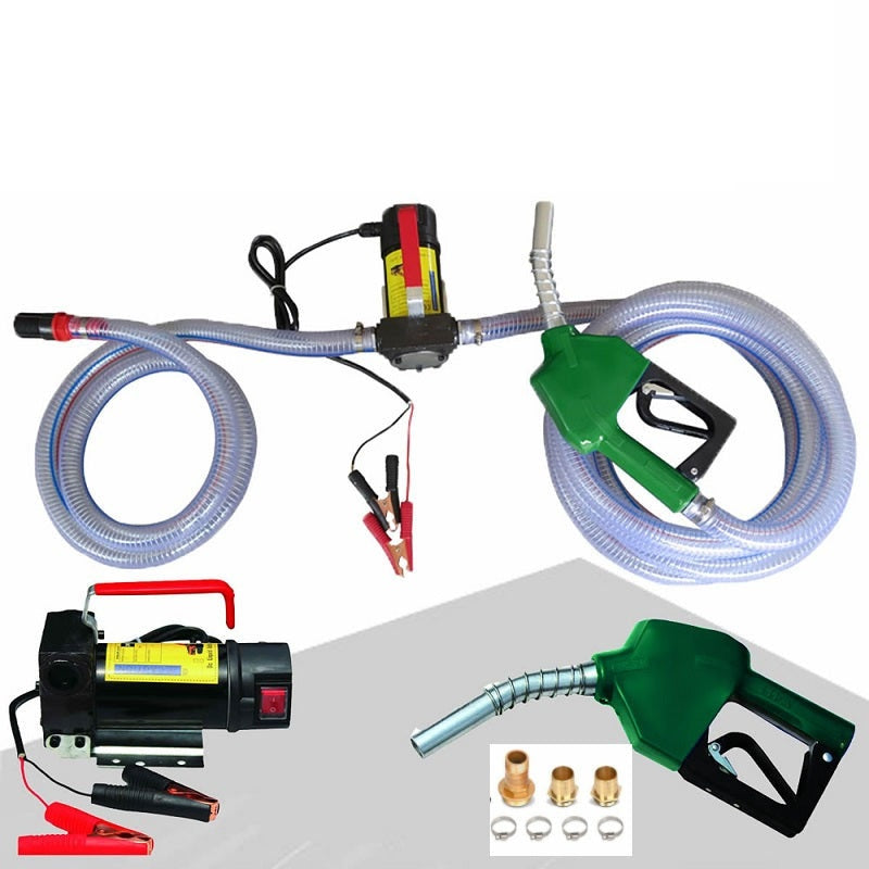 Fuel transfer pump showing 45L per minute flow rate label