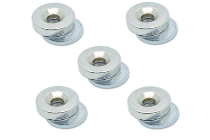 Close-up of 55 to 6mm hole in Neodymium magnet