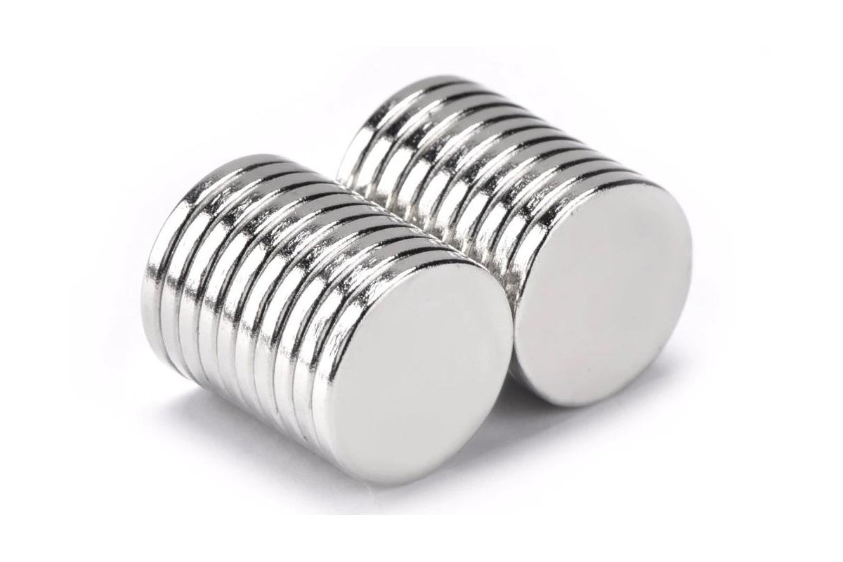Close up of rare earth Neodymium magnet surface texture