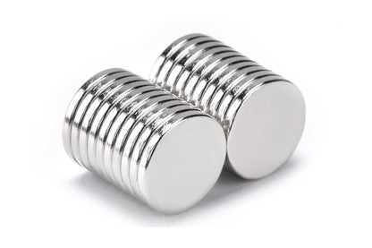 Close up of rare earth Neodymium magnet surface texture