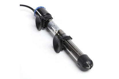 Close up of aquarium heater 200W temperature control dial