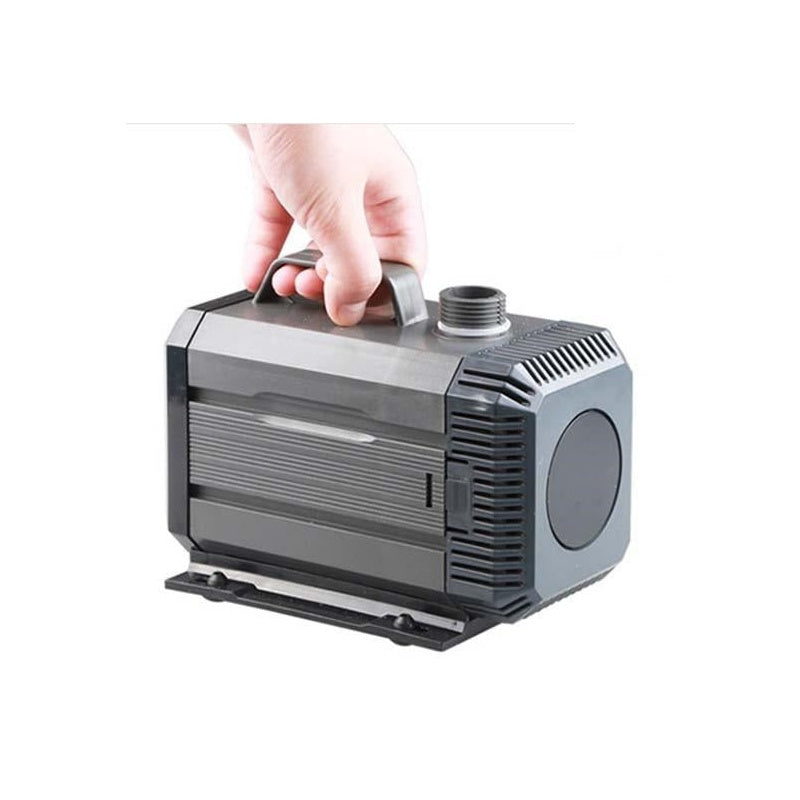 Pond Pump HQB-3500 side view showing stainless steel body