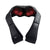 Neck massager in black PU leather showing front view