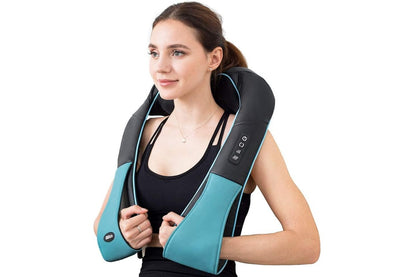 Close up of Shiatsu 3D kneading nodes on neck massager