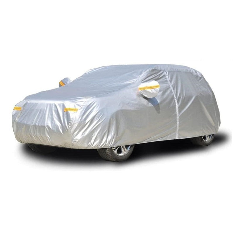 Car cover for SUV aluminium layer fabric close up