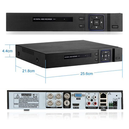 DVR recorder CCTV 4 channel with 1TB hard drive pre-installed inside