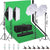 Photography studio lighting kit showing soft box and umbrella setup