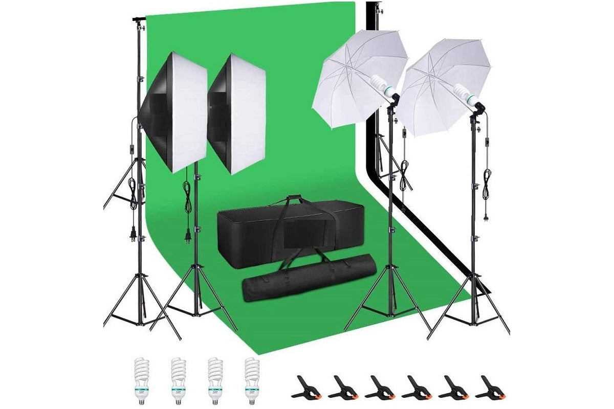 Close up of 24x24cm soft box diffuser on light stand