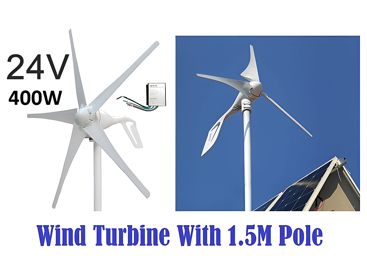 Close up of wind turbine aluminium alloy body and generator