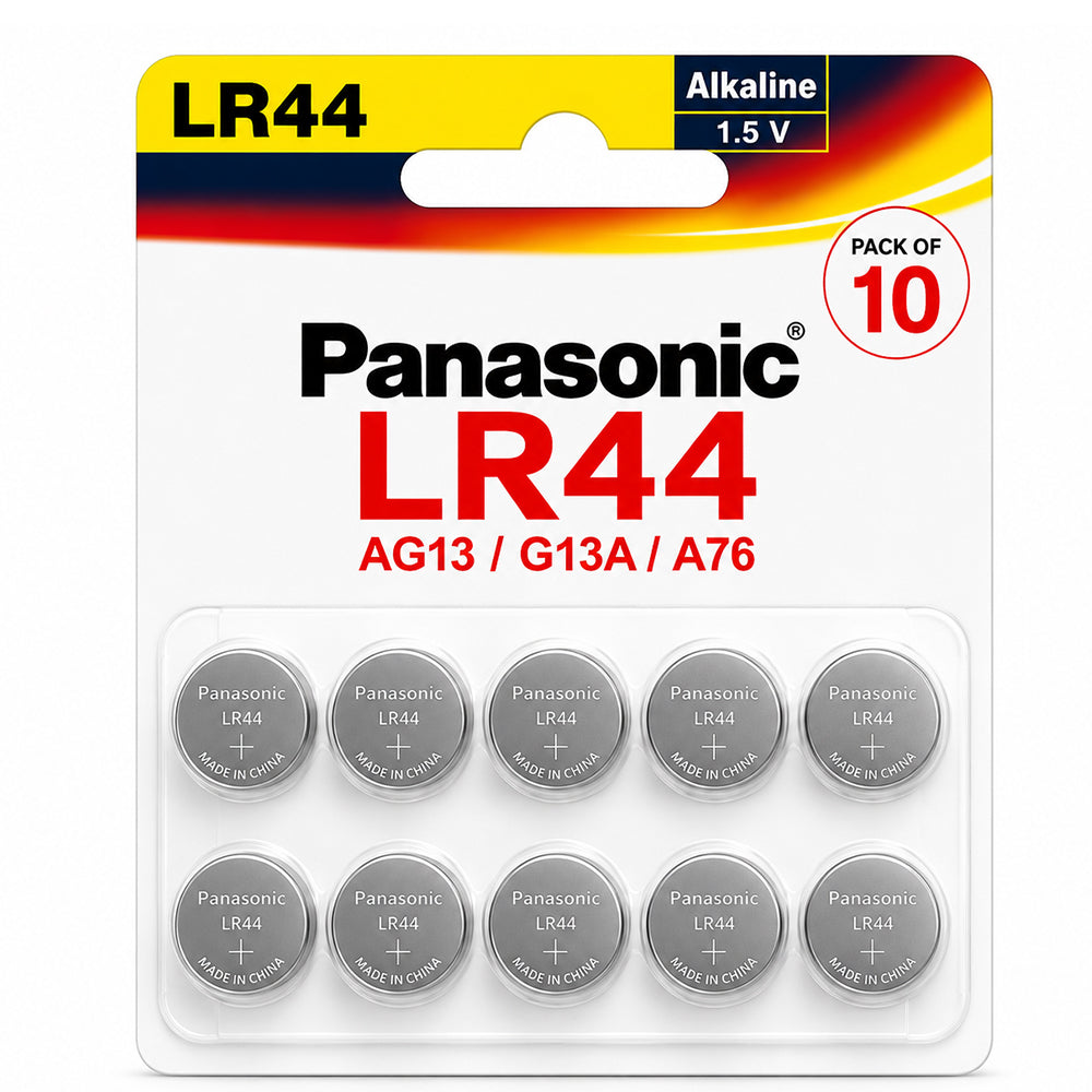 Panasonic LR44 Batteries 10pk