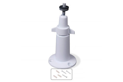 Side view of adjustable metal mount for Arlo Pro camera in silver finish