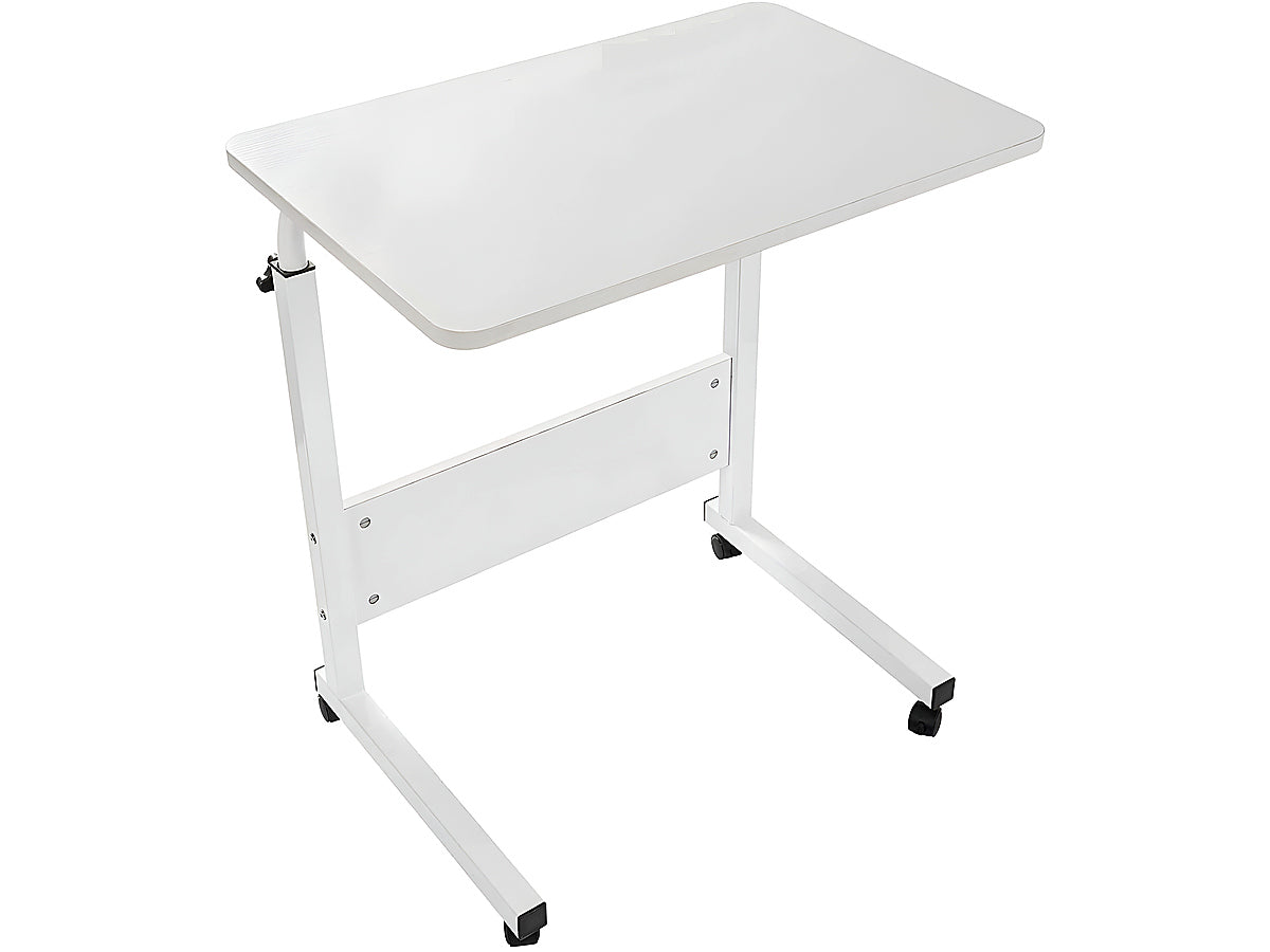 Laptop computer desk showing C-shaped design for sofa use