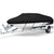 Boat cover heavy duty 600D black full view on trailer