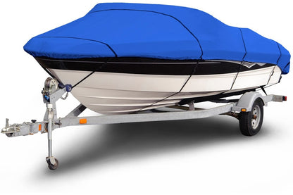 Close up of boat cover 600D fabric texture and stitching