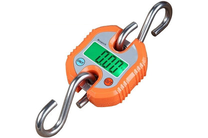 Portable hanging scales 150kg with stainless steel hook and loop