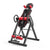 Inversion table back stretcher showing adjustable height settings