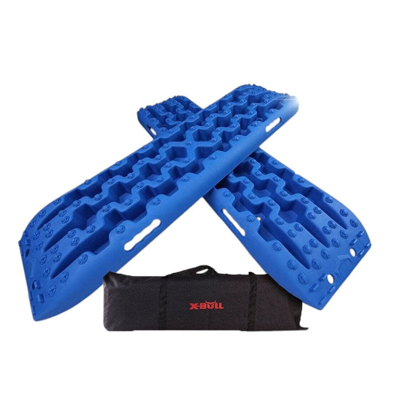 Recovery Tracks X-BULL blue nylon material close up