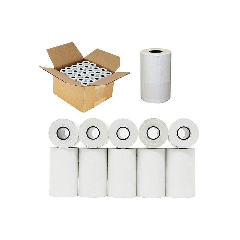 Eftpos roll 57x38mm showing white thermal paper surface