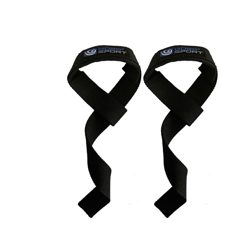 Weight lifting straps black colour with padded wrist support