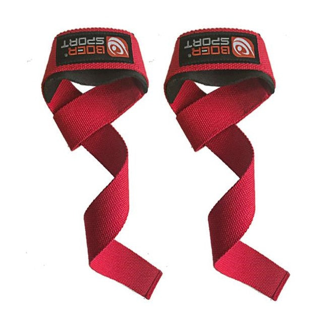 Weight lifting straps Red