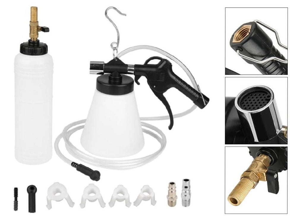 Air brake bleeder kit measuring 260 by 210 by 130 millimetres