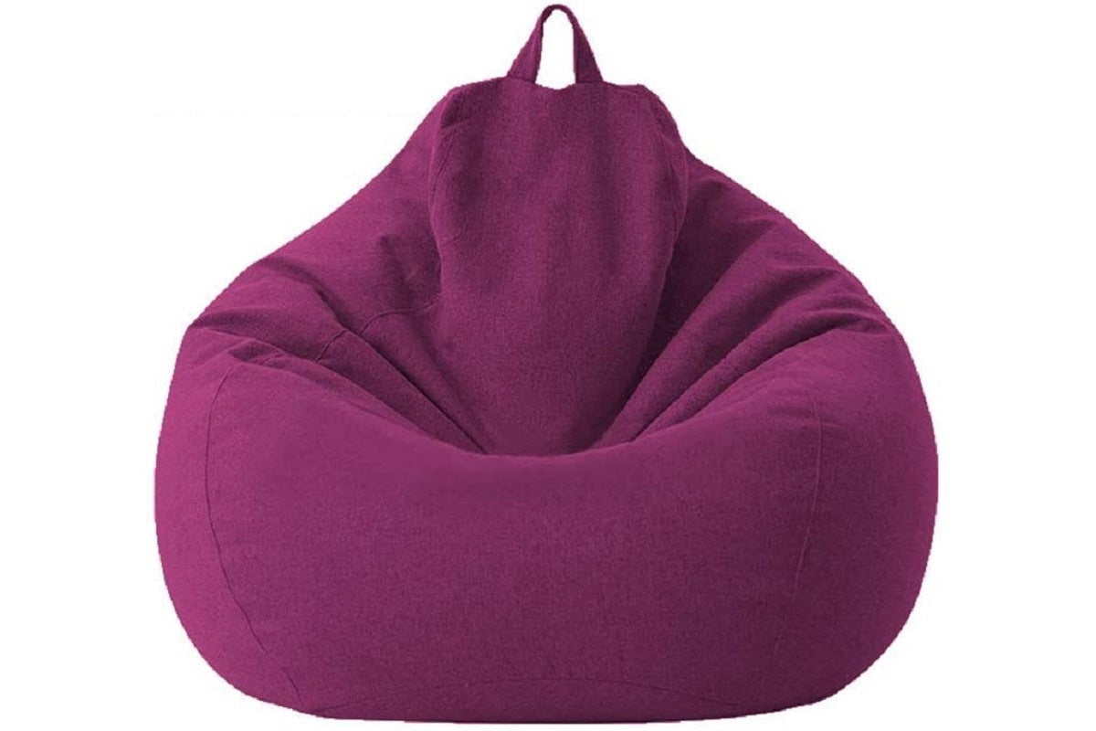 Side angle of BeanBag cover 100x120cm size for indoor use