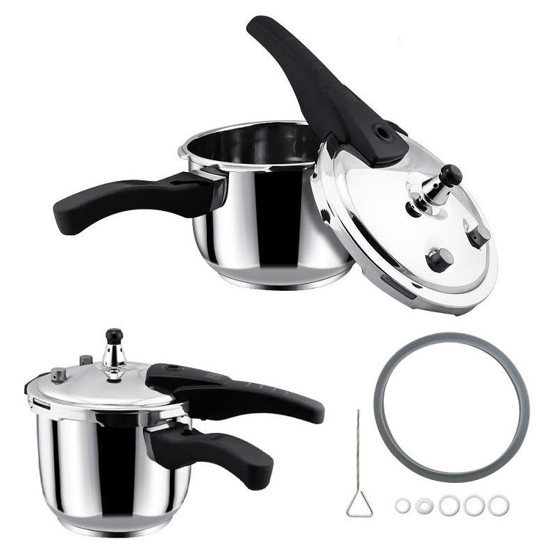 Pressure cooker 10L stainless steel with silver finish
