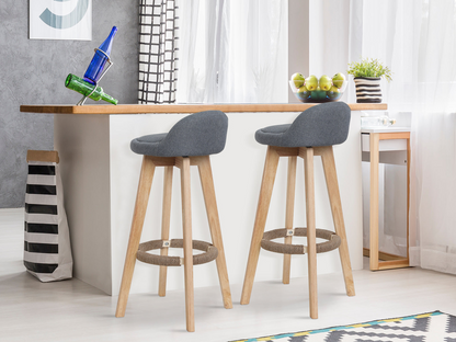 Bar Stools Chair High Feet European Modern Bar Stools Chairs Gray color