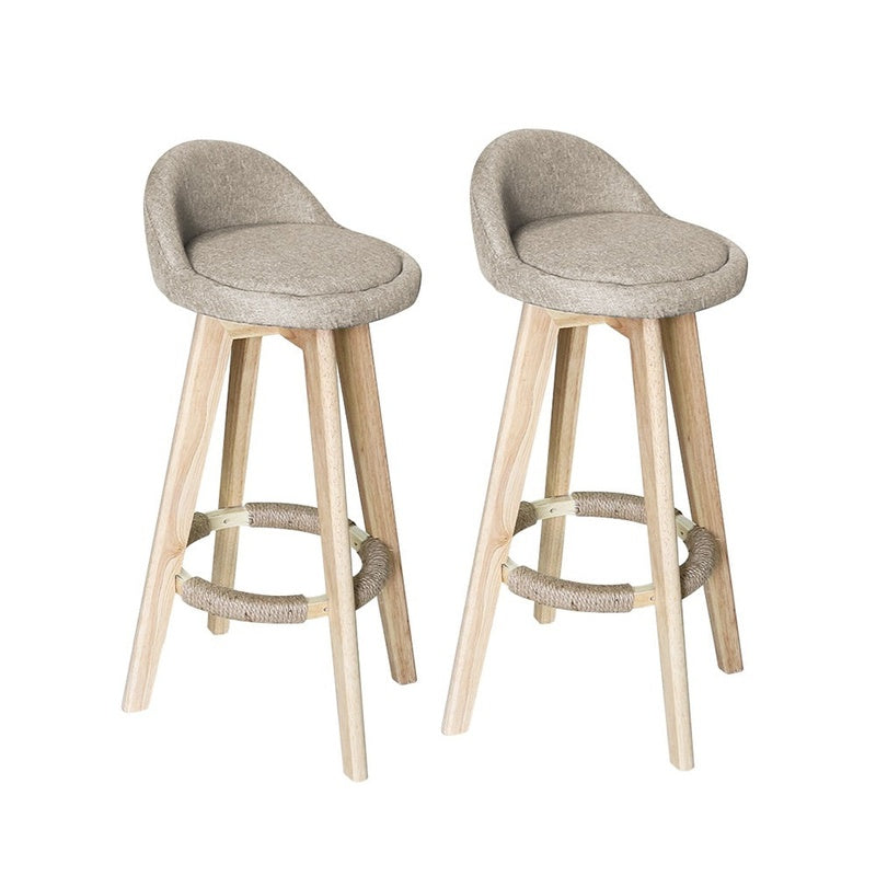 Bar stools cream colour with chromed steel frame side view