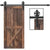Barn door hardware 15M track showing powder-coated steel finish